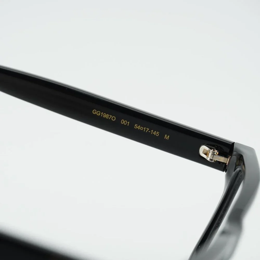 Gucci GG1987O 001 Eyeglasses Black 54mm Square Frame